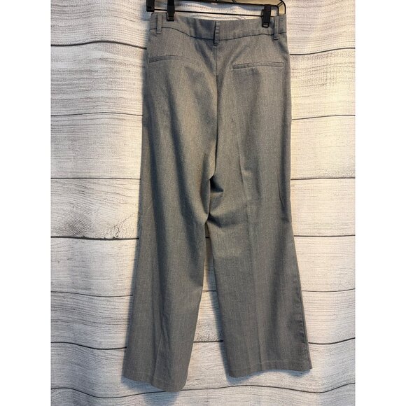 Divided Tailored Gray Wide Leg Business Casual Trousers Size 6 - Picture 2 of 4
